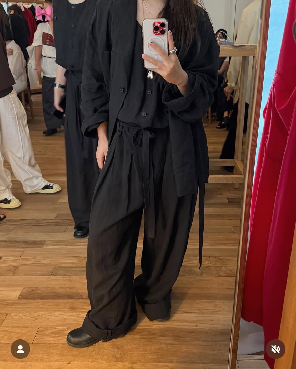 [새상품] 에토스 LINEN JUMPSUIT 린넨 점프수트(블랙) 상품이미지2