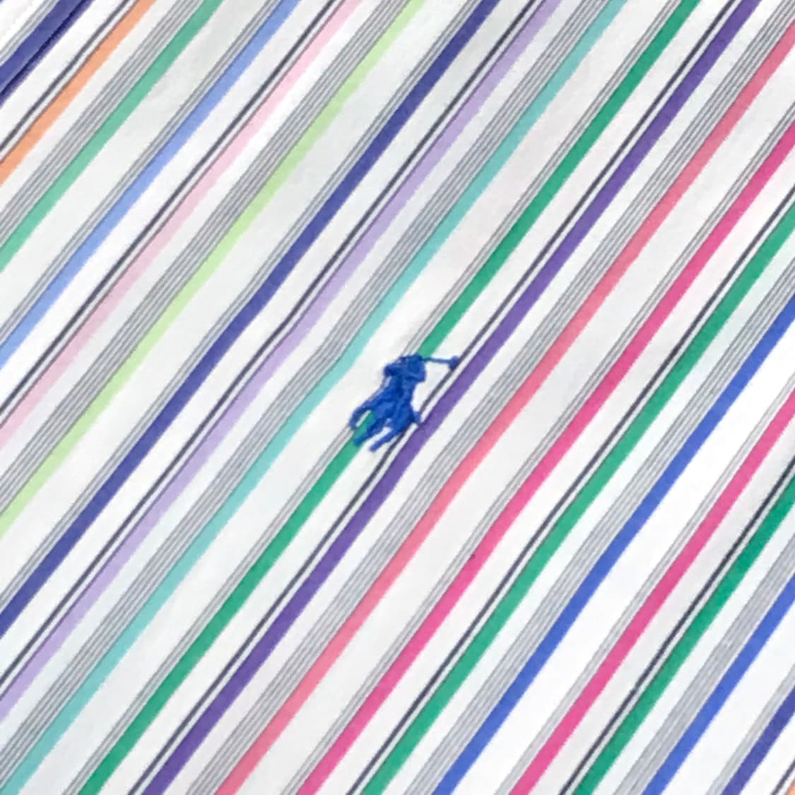 폴로랄프로렌 컬러풀 스트라이프 코튼 셔츠 남성 120 빅사이즈 상품이미지4