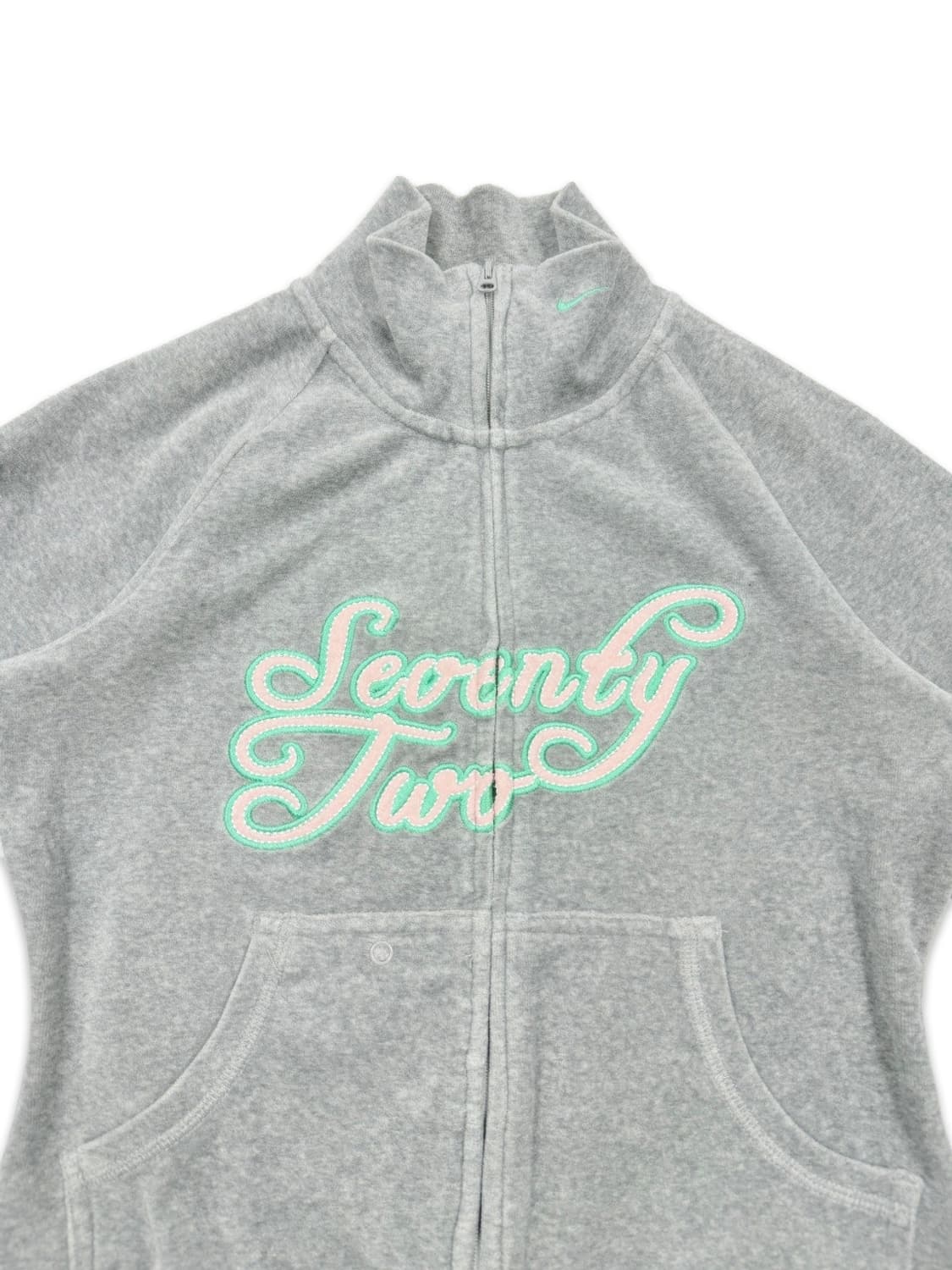 빈티지 나이키 그레이 레터링 슬림핏 집업 상품이미지4