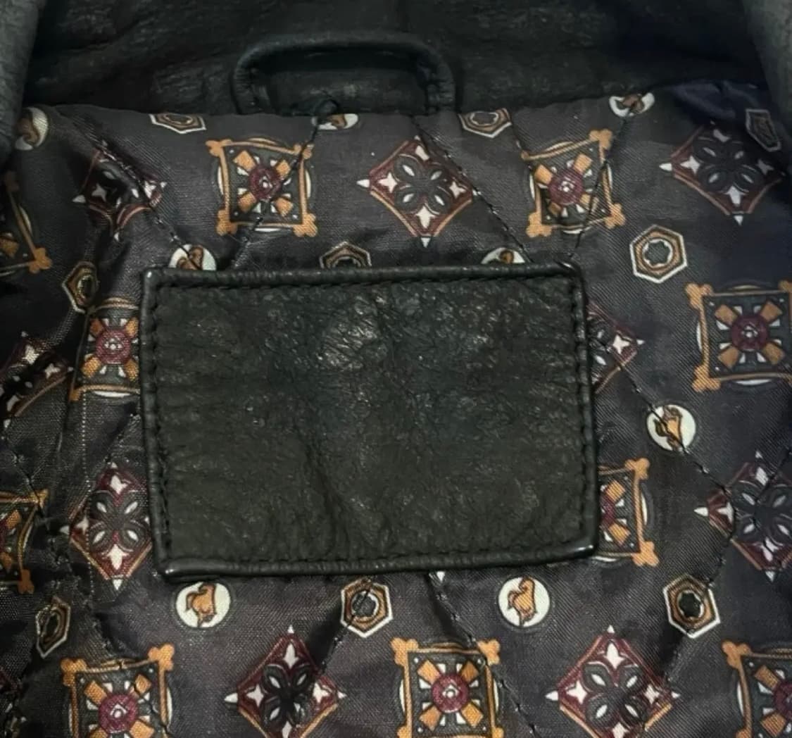 빈티지 아메카지 가죽 봄버자켓 90s 상품이미지5