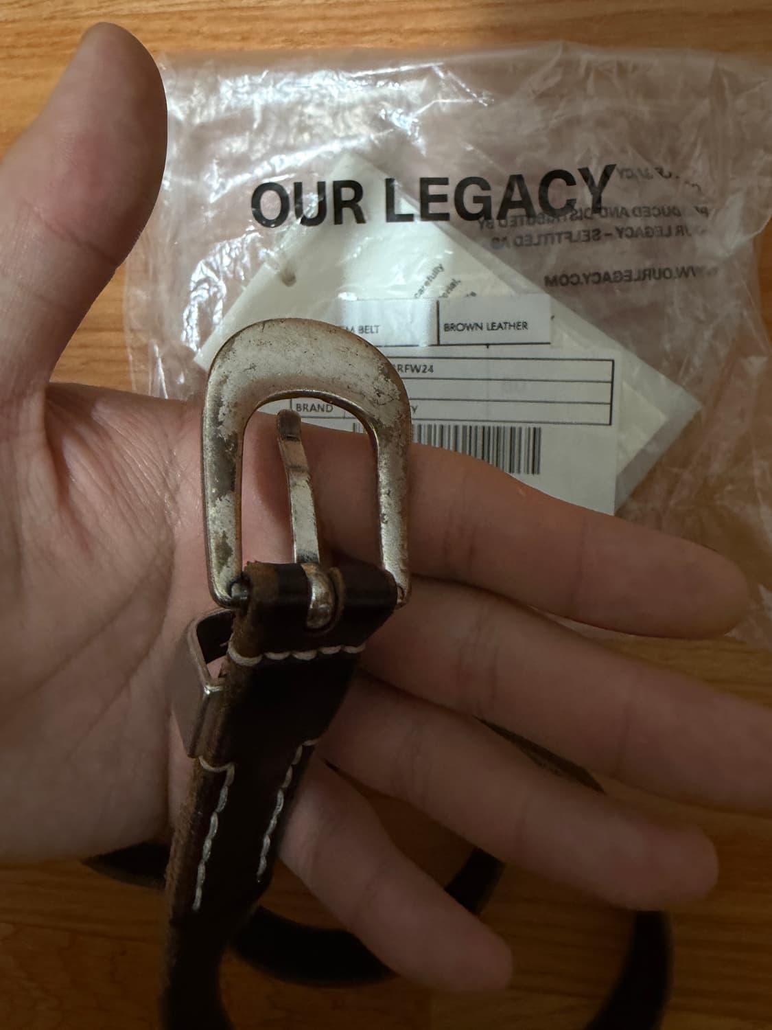 L.89 / our legacy 2cm belt brwon 상품이미지4