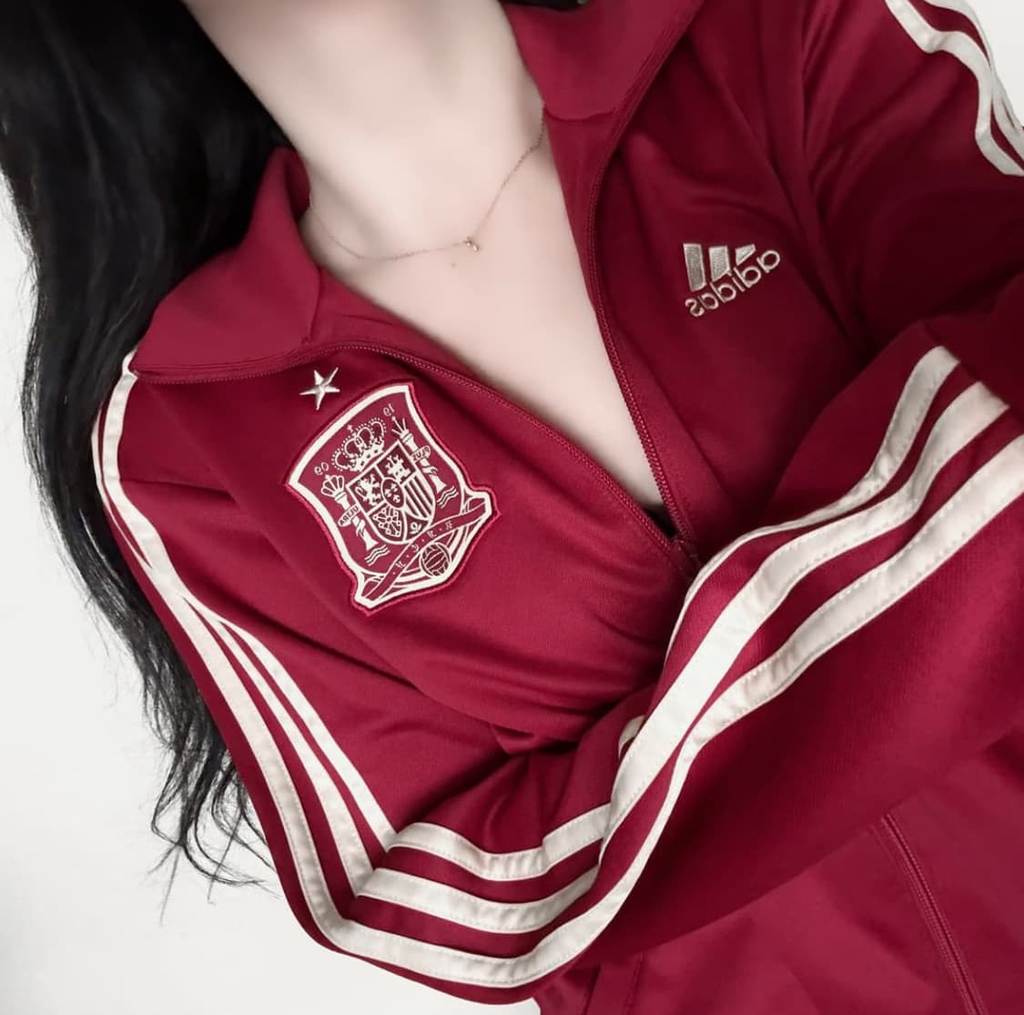 아디다스 딥레드 버건디 스페인 져지  상품이미지1