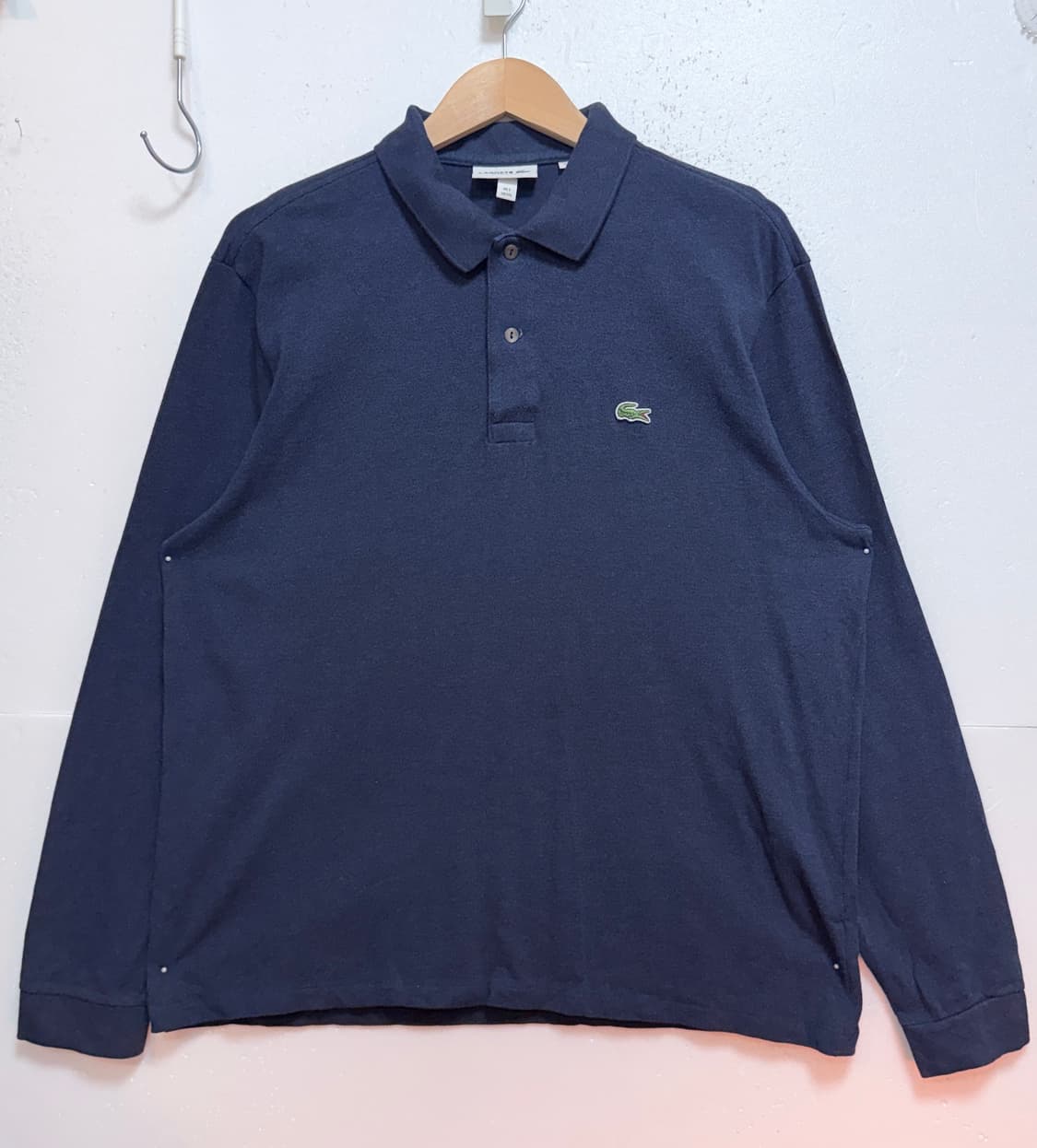 라코스테 클래식핏 긴팔 폴로 네이비 XXL 상품이미지2