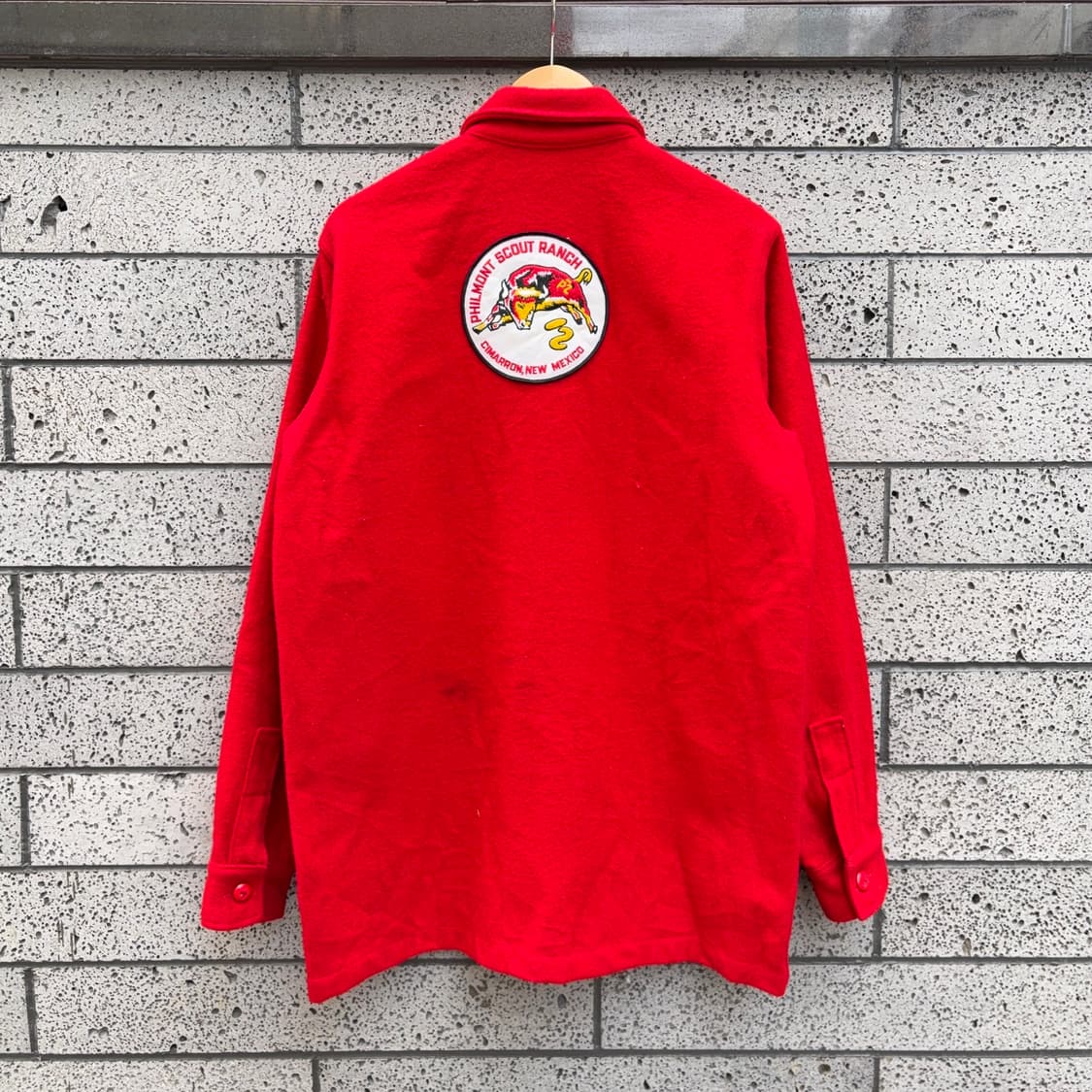 80s USA 보이스카우트 오브 아메리카 Philmont 공식 울 자켓 상품이미지2