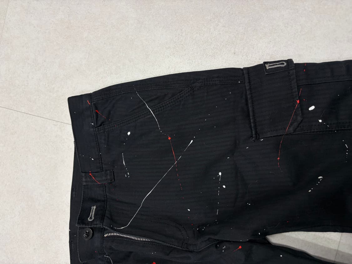 라코스테 올드스쿨 오버핏 카고팬츠 페인팅 커스텀 32 상품이미지4