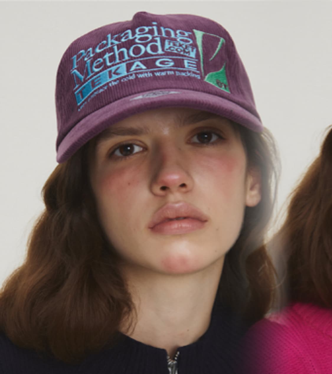 Teket Packaging Cap Purple 테켓 코듀로이 캡모자 상품이미지1