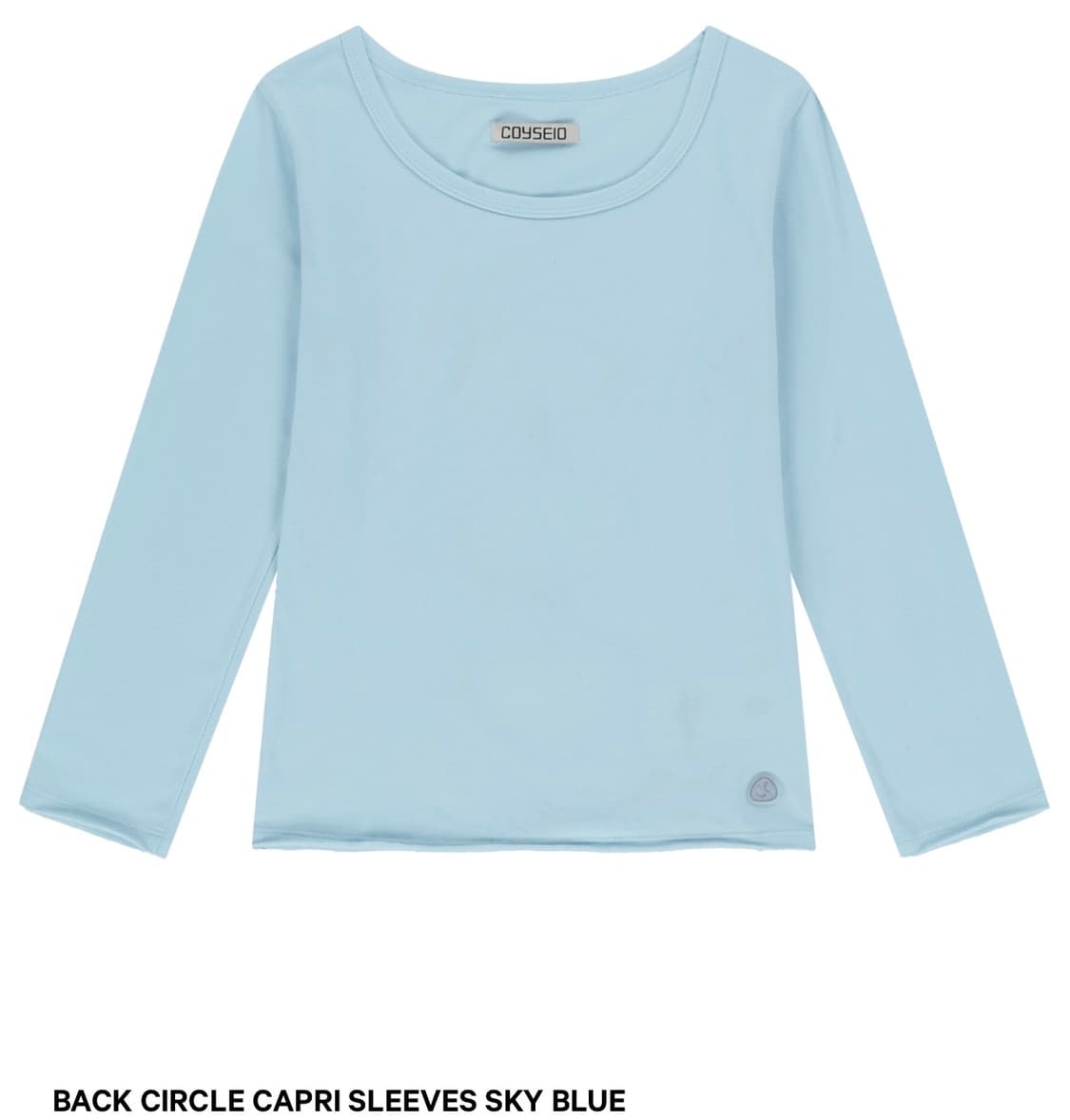 (구해요) BACK CIRCLE CAPRI SLEEVES SKY BLUE 상품이미지1