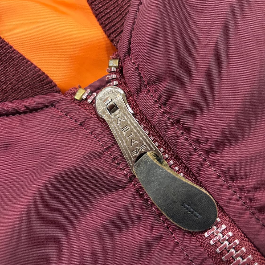 [S] 알파인더스트리 버건디 MA-1 항공 점퍼 자켓 B716 상품이미지4