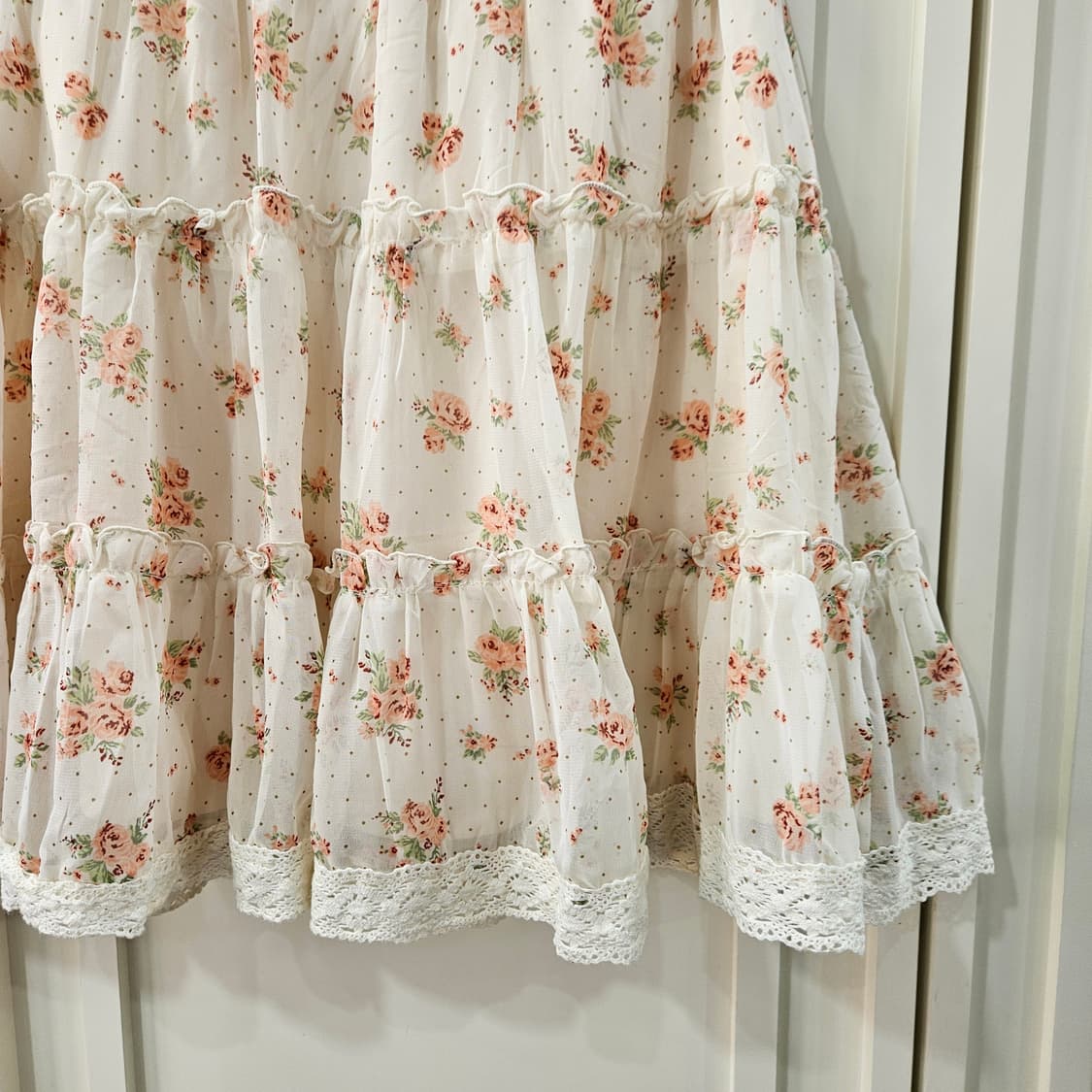 플라워 캉캉 레이스 스커트 상품이미지3