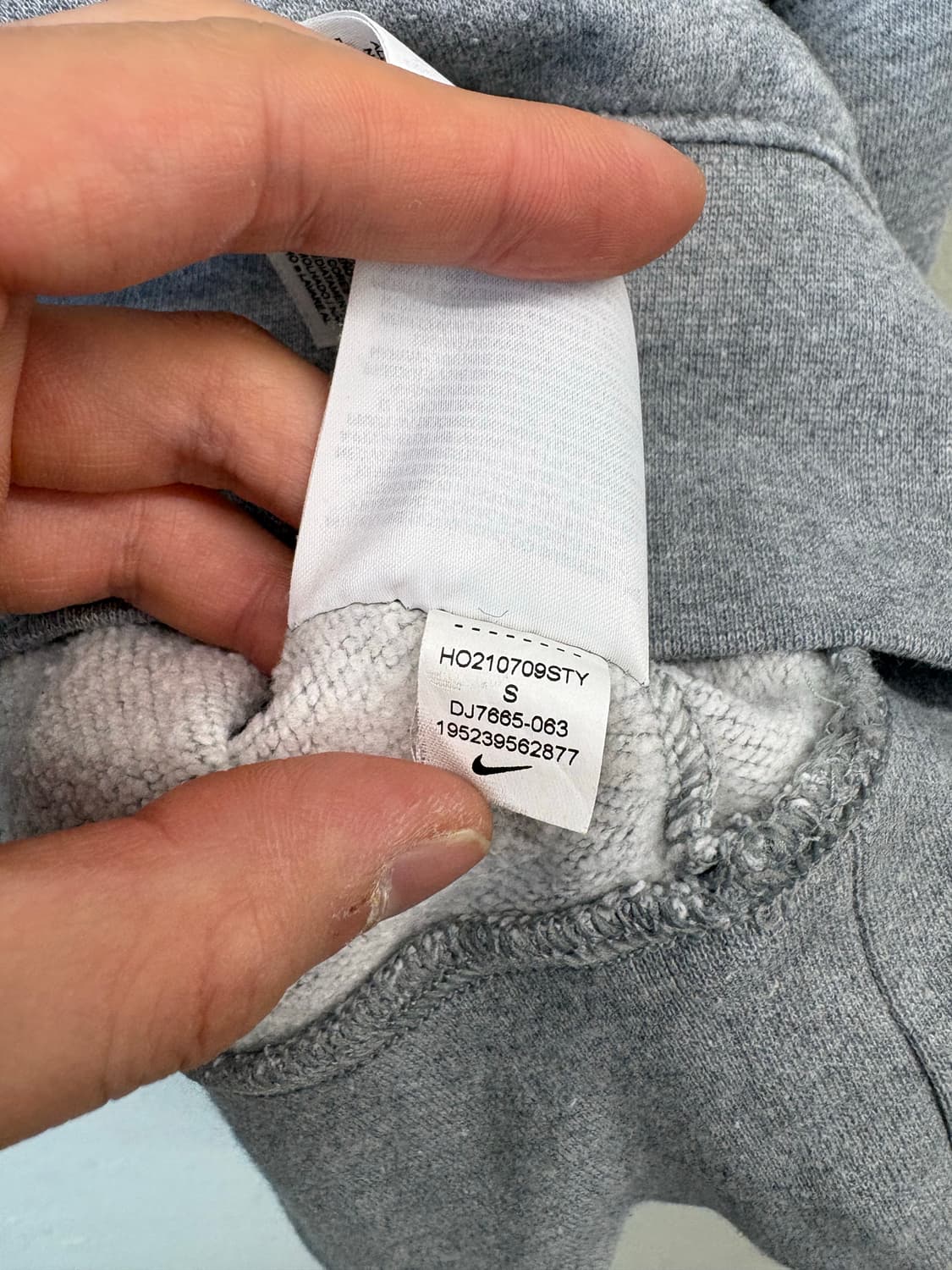 나이키 미드 스우시 크롭 맨투맨 그레이 상품이미지7