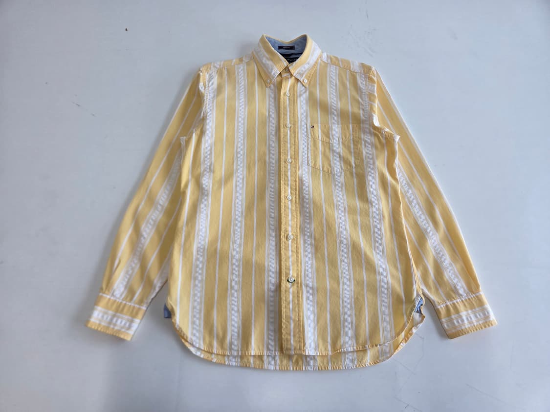 타미힐피거 스트라이프 셔츠 옐로우 S/P 상품이미지1