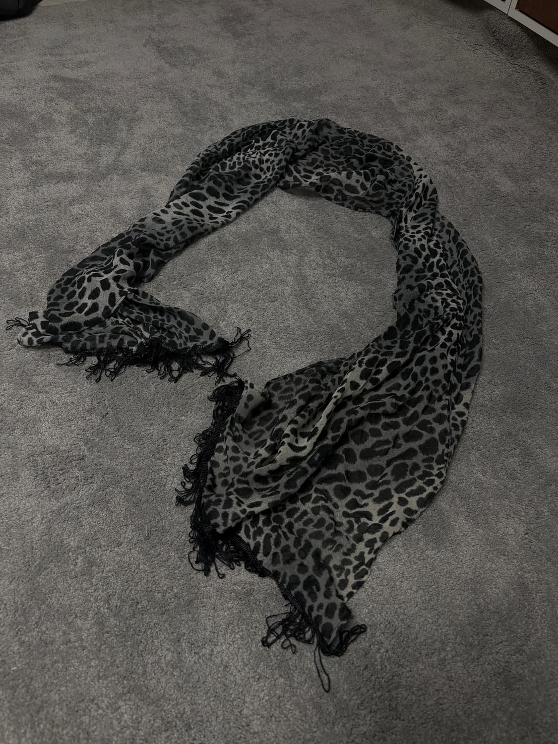 Vintage v-kei gothic punk scarf 상품이미지2