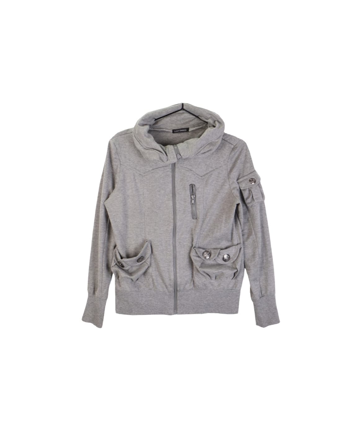 Lazy Dais Y2k High Neck Zip Up Hoodies 상품이미지4