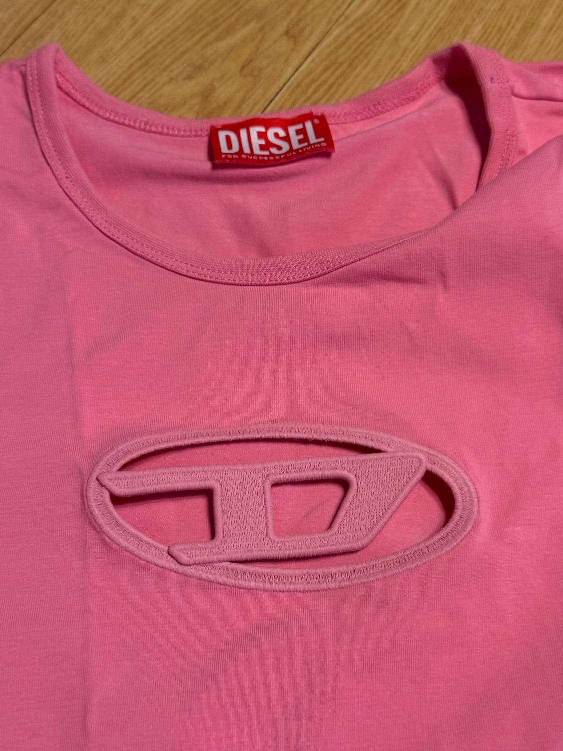 DIESEL 핑크 티셔츠 M 상품이미지5