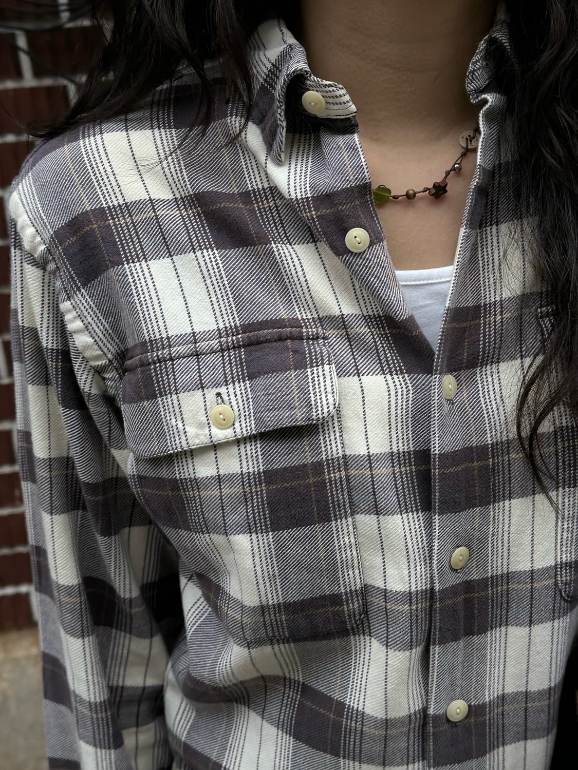 폴로 플리스 스윙톱 폴로 스트라이프 니트 폴로 셔츠 골덴 버튼 스커트세트 상품이미지7