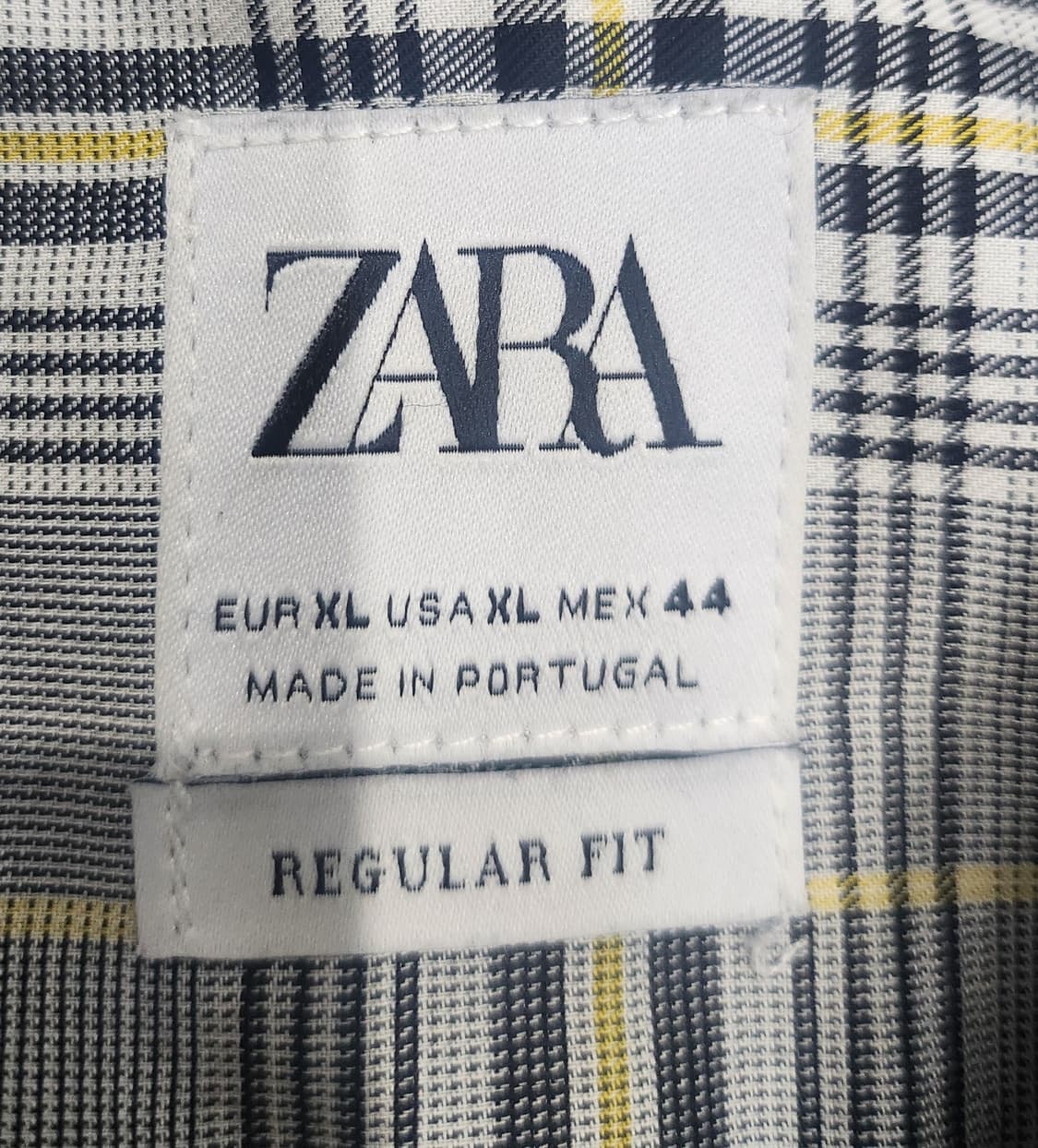 ZARA 자라 타탄 체크 셔츠 XL 상품이미지3