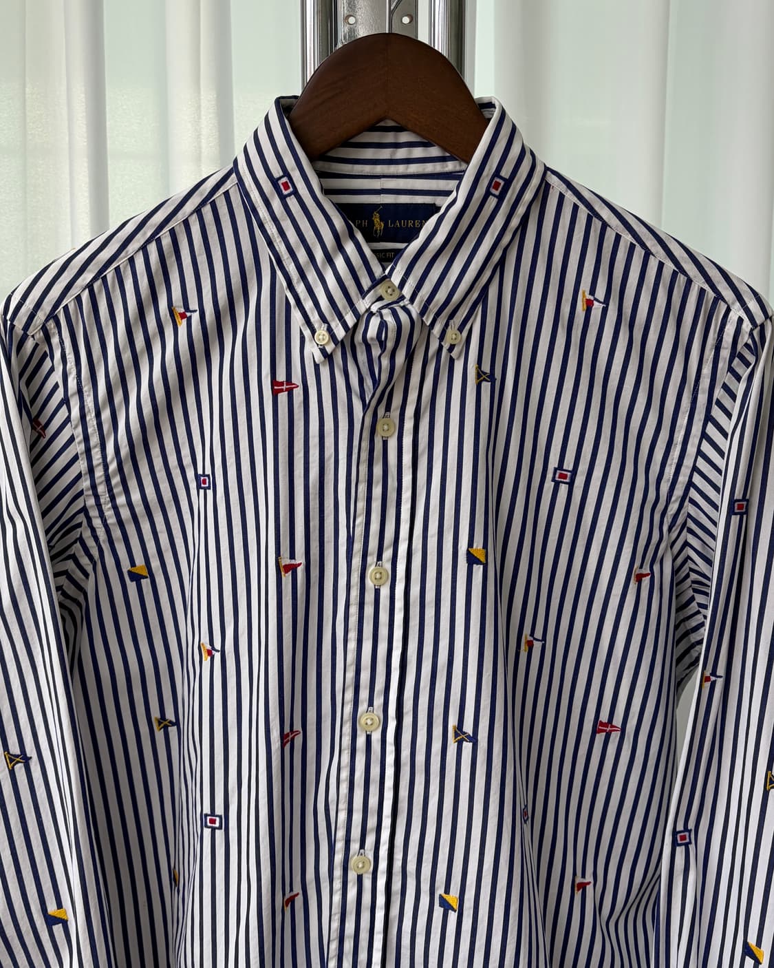 [M]폴로 랄프로렌 플래그 스트라이프 포플린 셔츠 상품이미지4