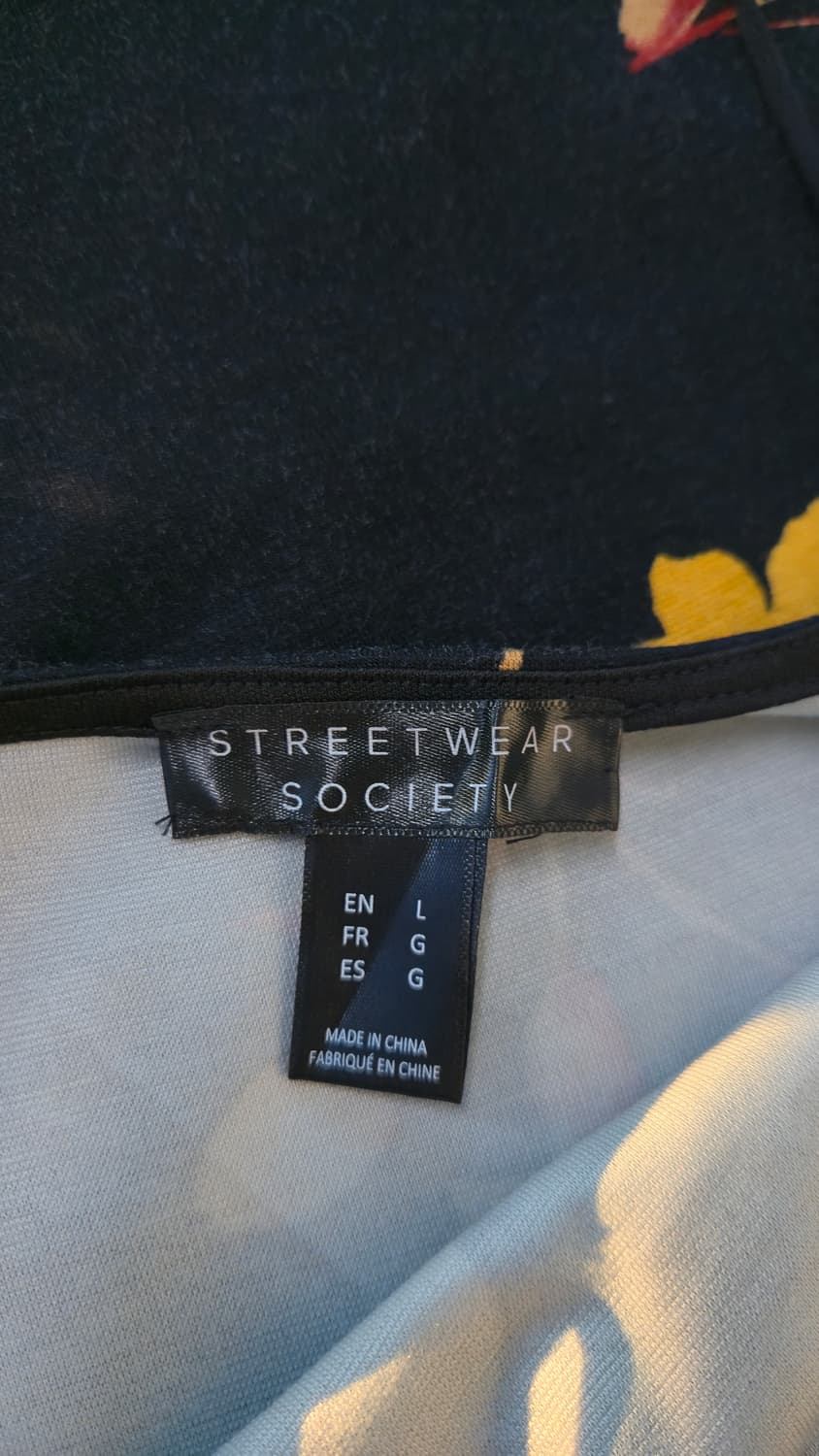 블랙 플라워 나시 미니 원피스 옐로우 꽃무늬 뷔스티에 상품이미지4