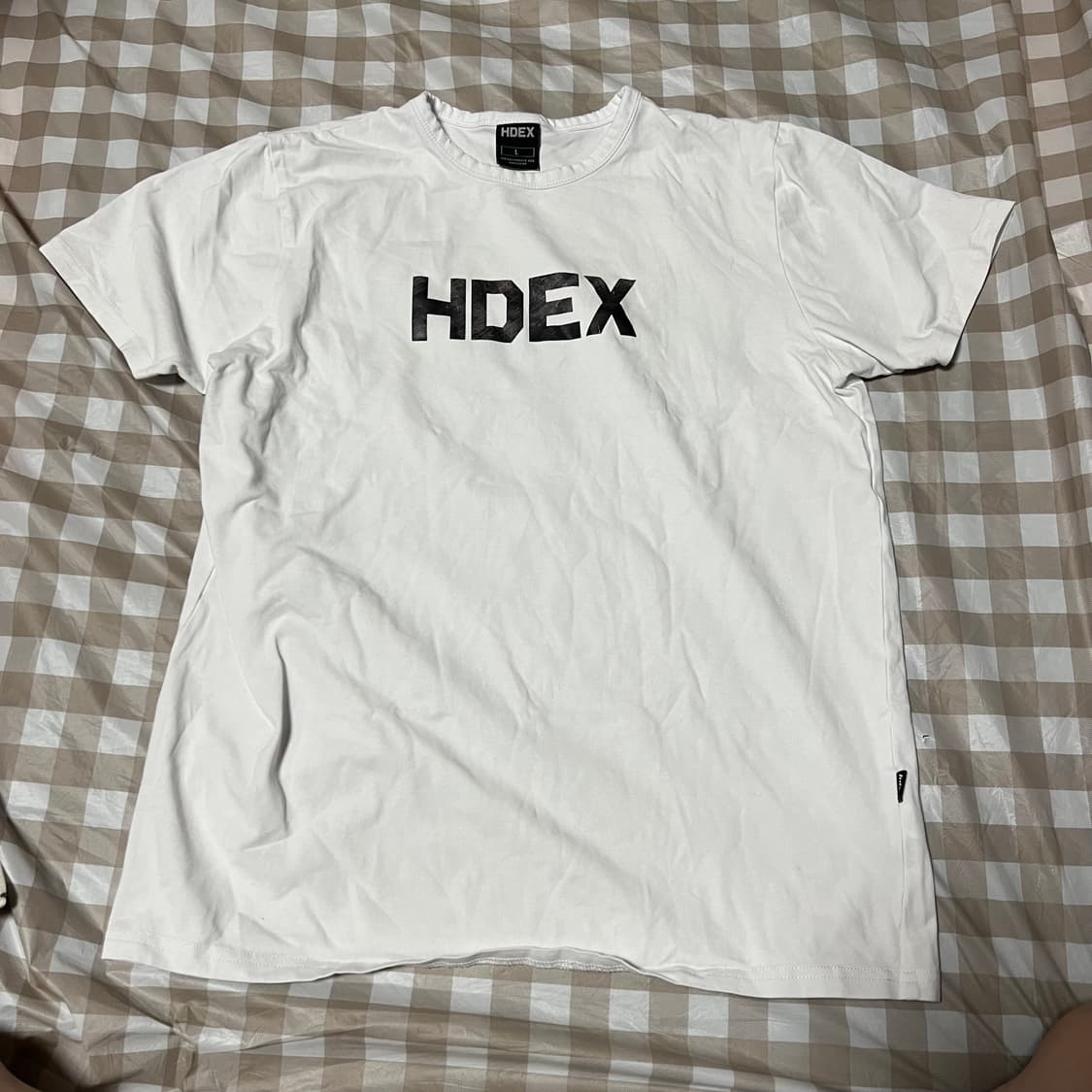 하덱스 머슬핏 반팔 L 반팔티 흰색 운동복 트레이닝복 상품이미지1