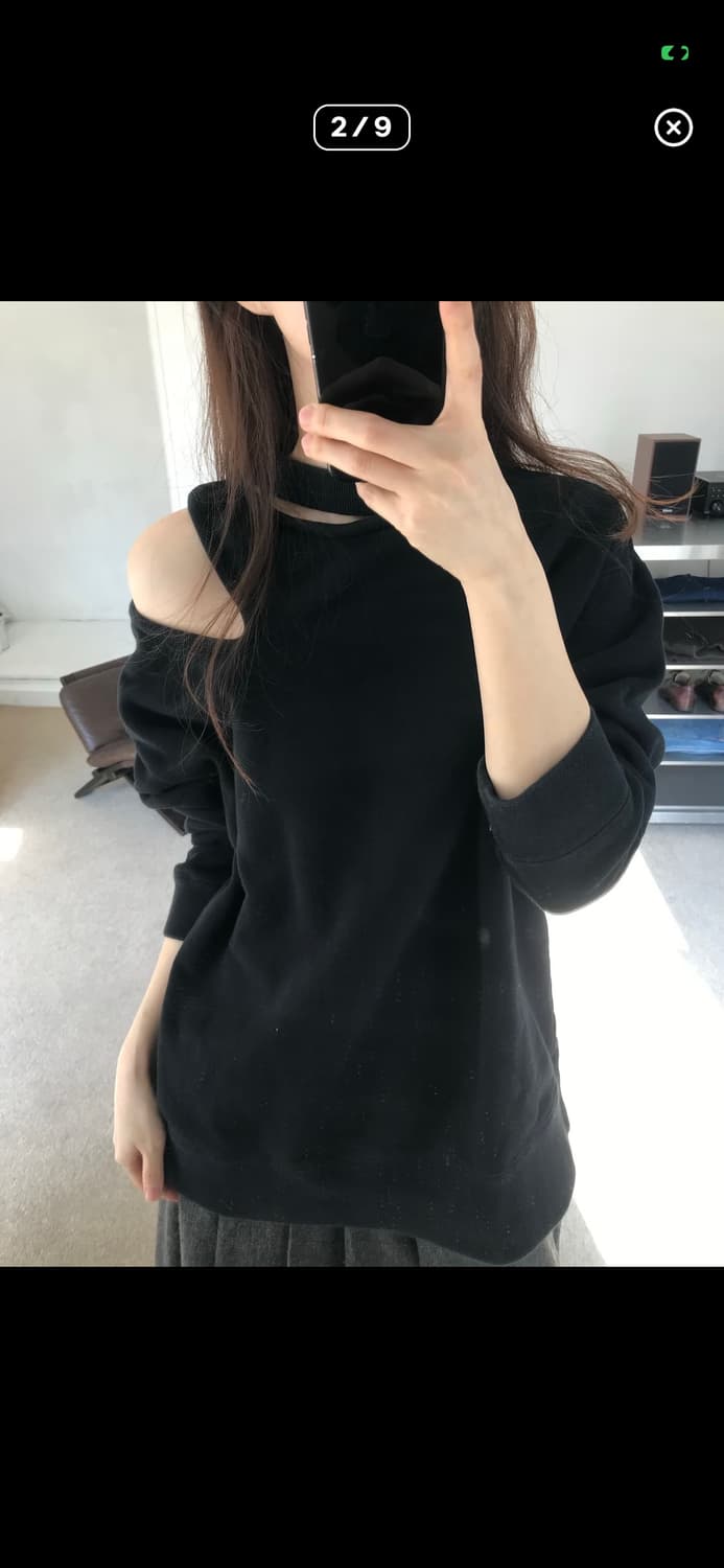 토가 컷아웃 맨투맨 상품이미지2