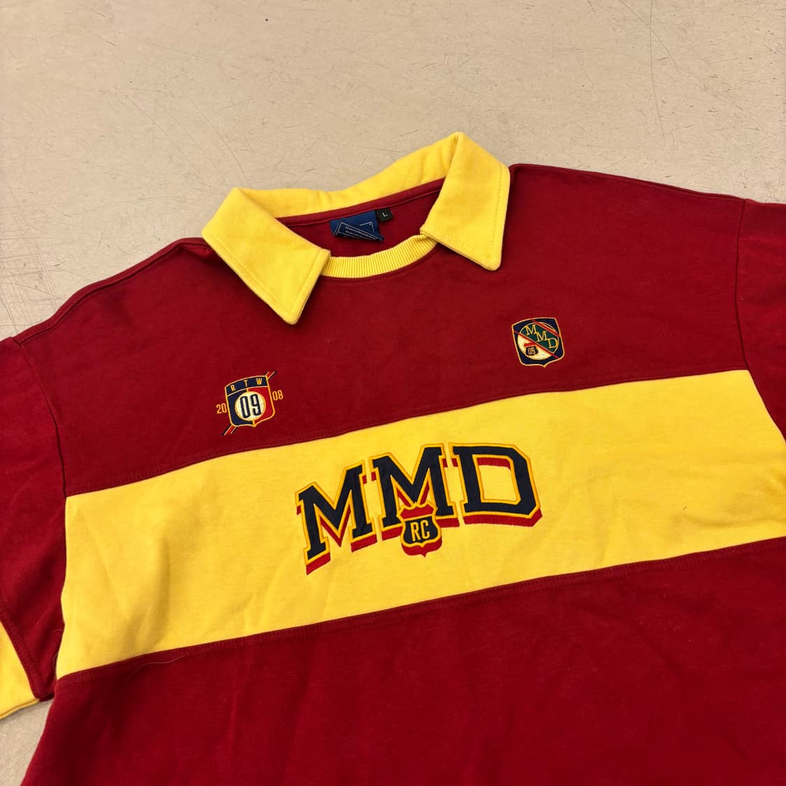 로맨틱크라운 배색 럭비카라티셔츠 상품이미지2