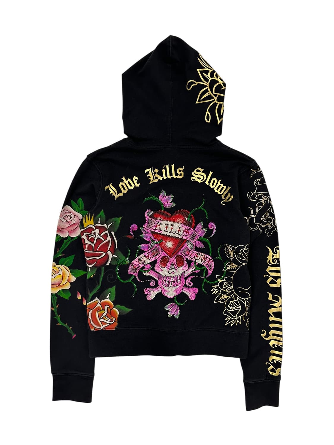 에드 하디 로즈 스컬 집업 후디 상품이미지3