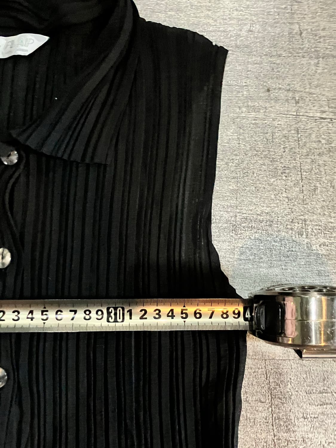 일본빈티지 핀터깔y2k 하구미 퍼퓰럼 볼륨플리츠베스트 상품이미지2