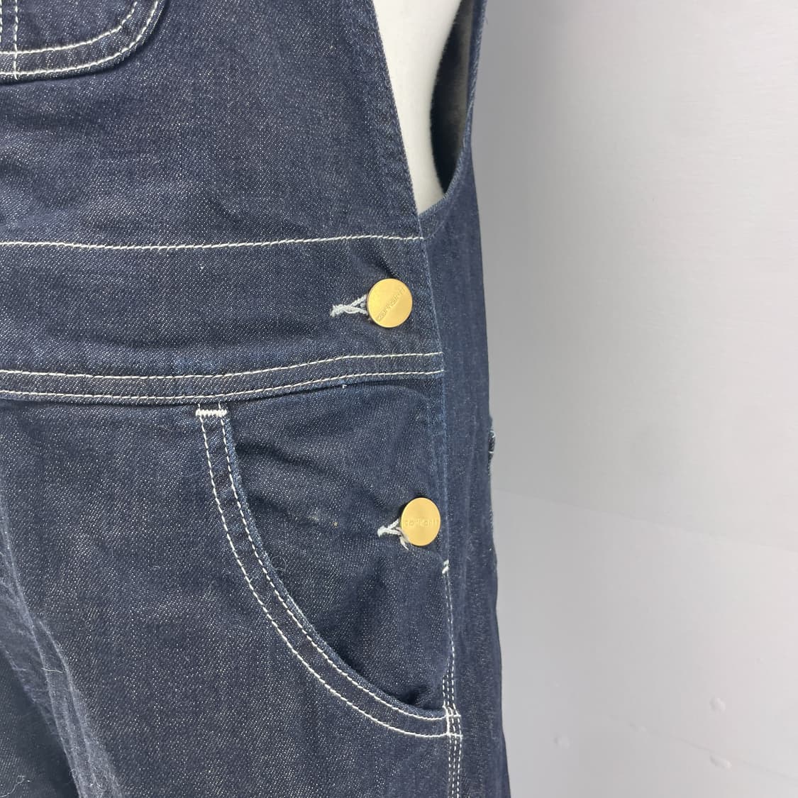 칼하트WIP 데님 오버롤 여성 S 상품이미지3