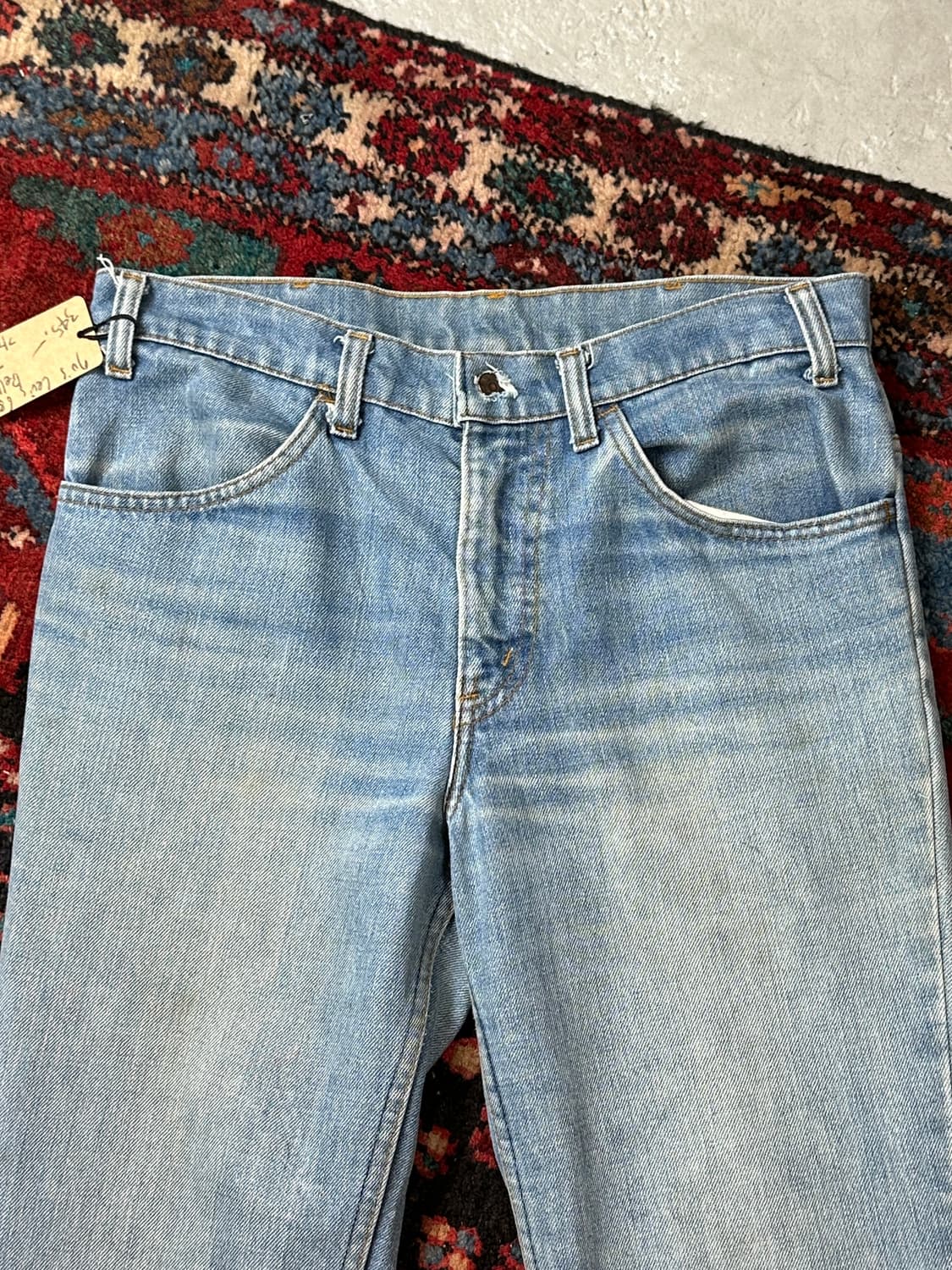 70's USA Made 빈티지 리바이스 684 벨바텀 부츠컷 데님 상품이미지5