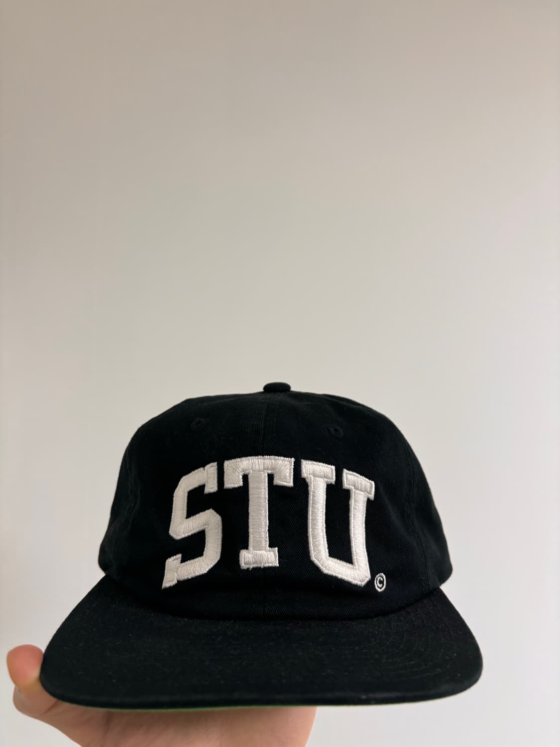 스투시 스투 stu 아치 캡 (블랙) 상품이미지1