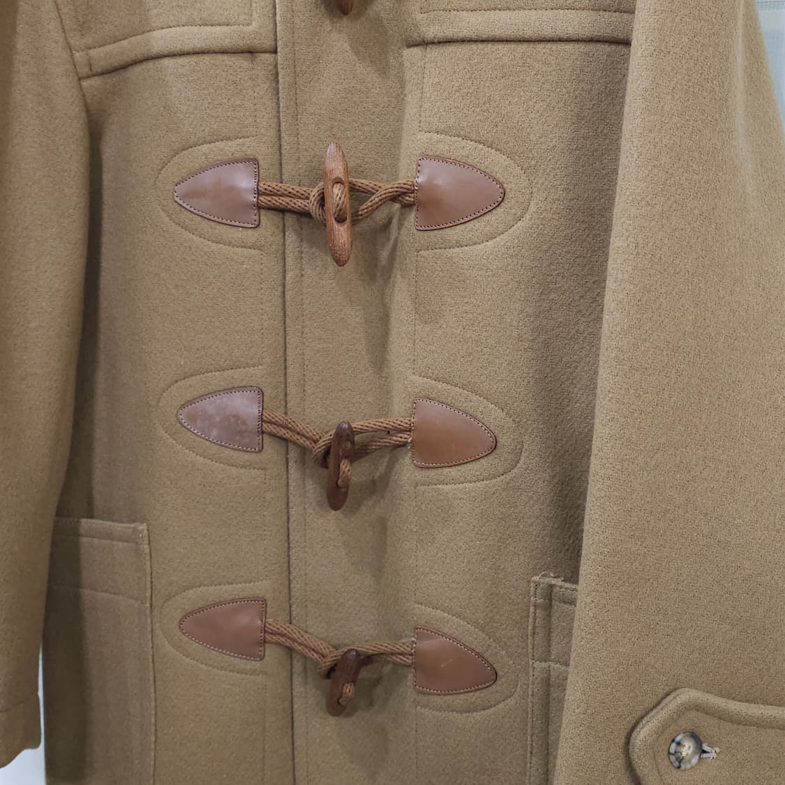 70-80s VAN JAC 빈티지 후드 더플코트- 우먼M 상품이미지4