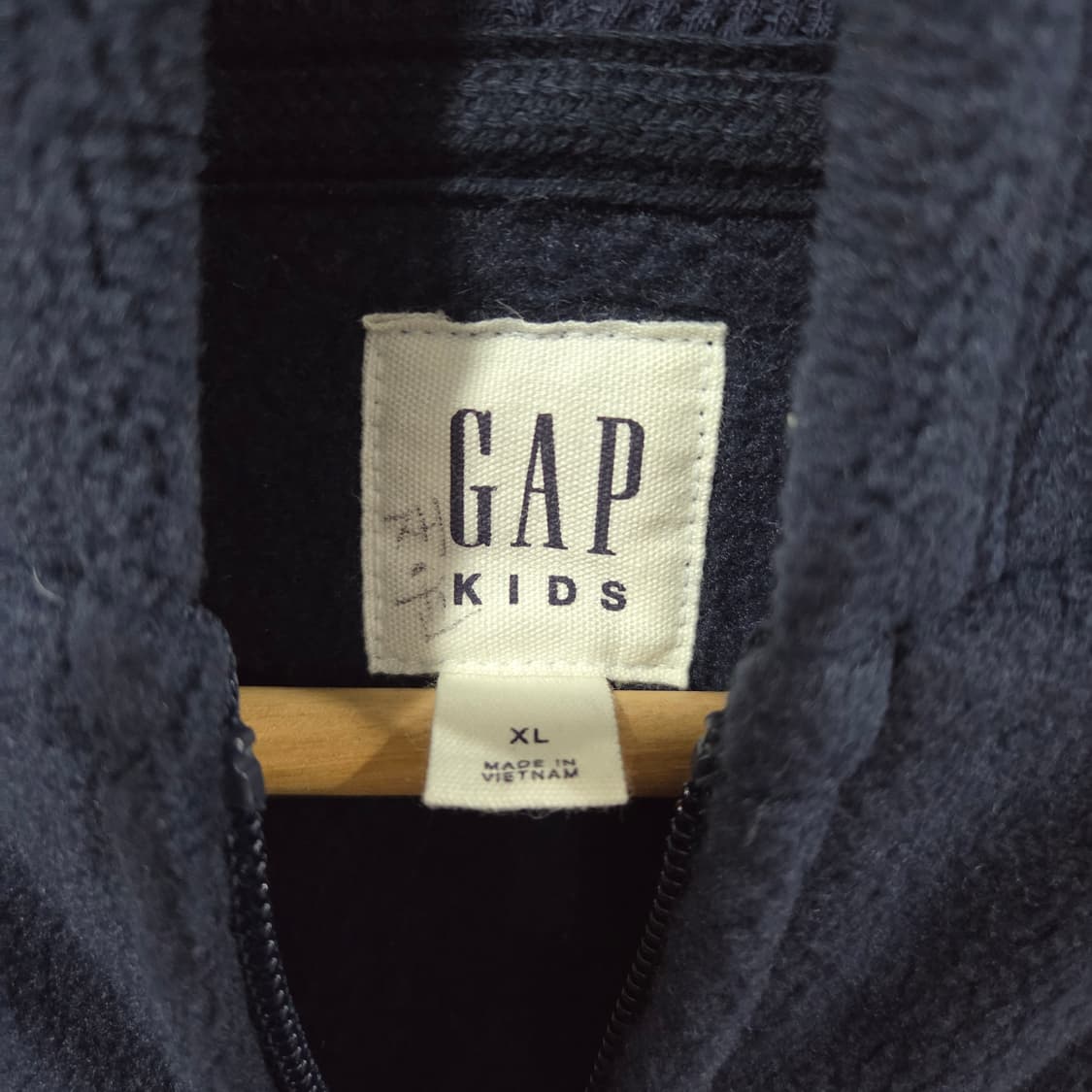 갭 키즈 플리스 스펠로고 후드집업 XL/12/13 상품이미지3