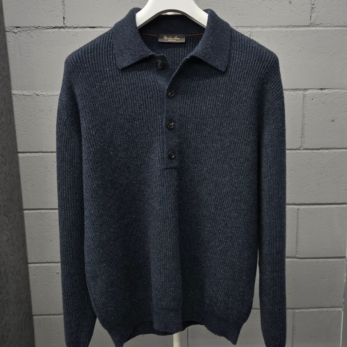 로로피아나 리브드 캐시미어 카라 니트 52 상품이미지2