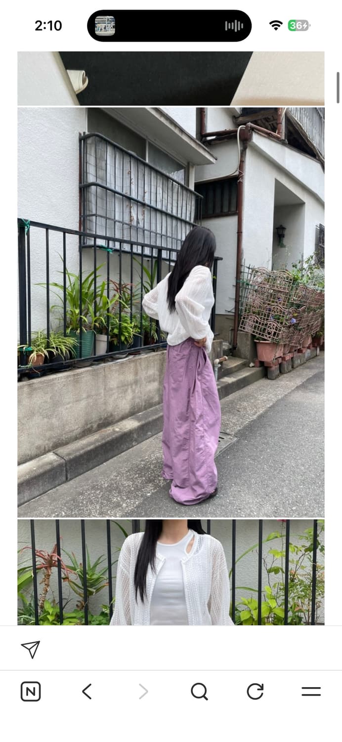 데이도어 데도 나일론 팬츠 포도 상품이미지5