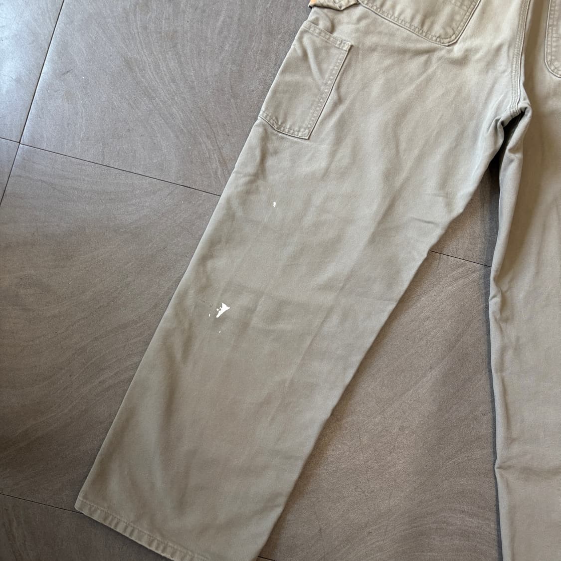 칼하트 오리지널 라이트 그레이 싱글니 카펜터 팬츠 상품이미지3