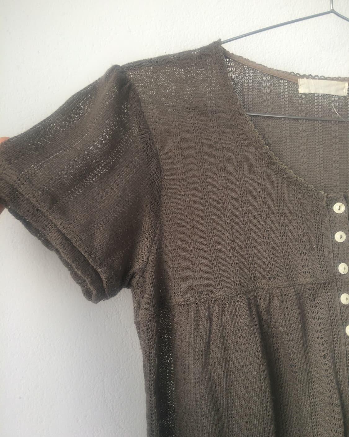Button point knit blouse 상품이미지4