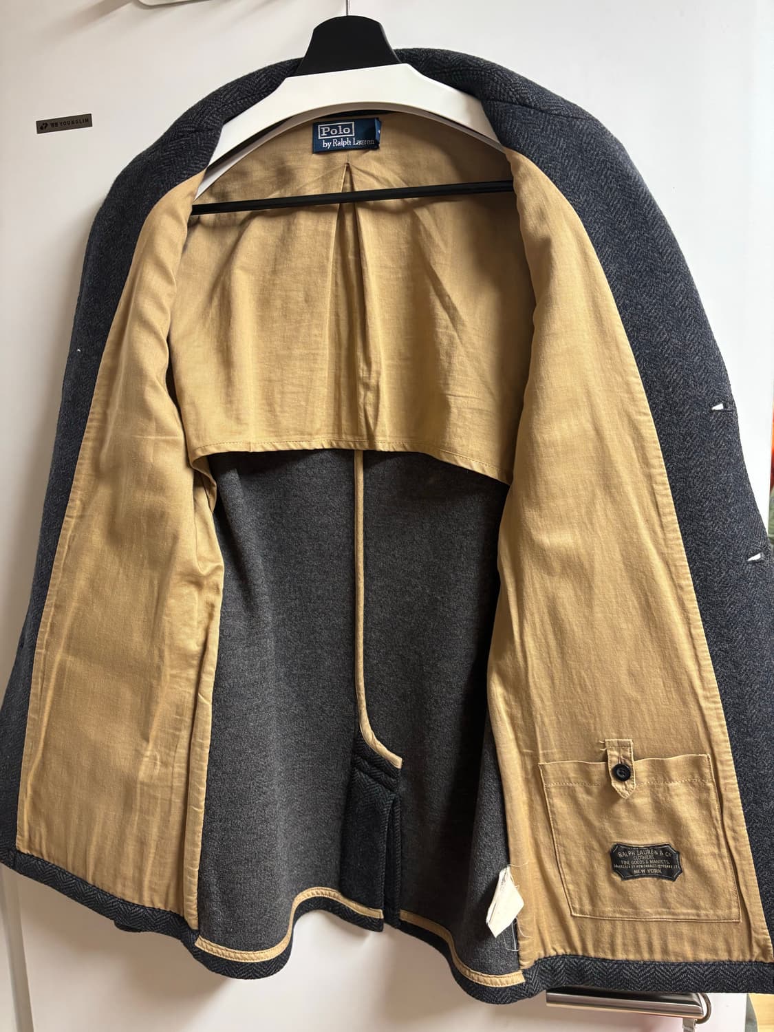 [M] 폴로 랄프로렌 울 헤링본 코트 차콜 상품이미지8