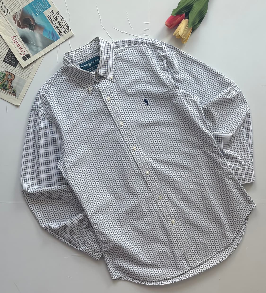 Polo 폴로랄프로렌 깅엄 체크 셔츠 상품이미지1