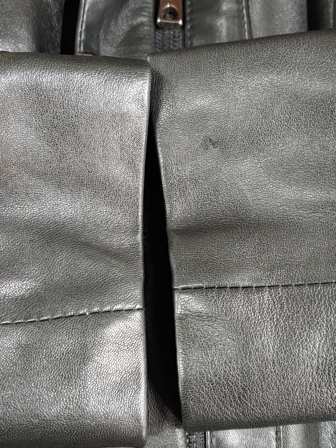 모조에스핀 양가죽 후드 가죽 코트 여성 55 90 상품이미지5