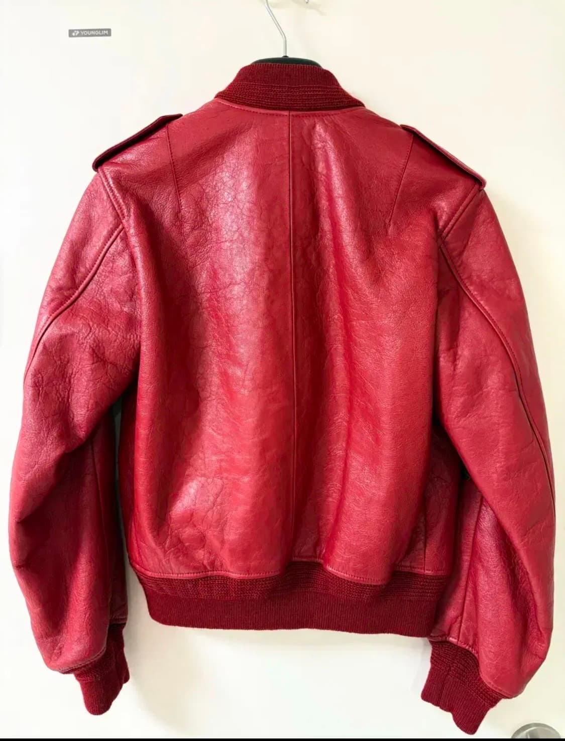 생로랑 램스킨 싱글 레더(라이더, 가죽) 자켓 상품이미지2