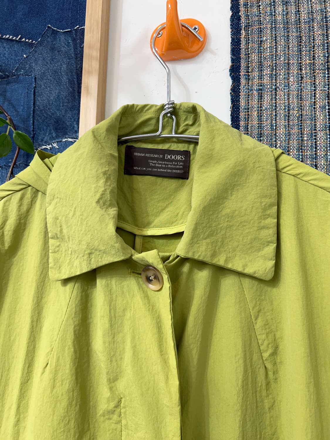 👧🏻URBAN RESEARCH DOORS Nylon Lime Coat 상품이미지4