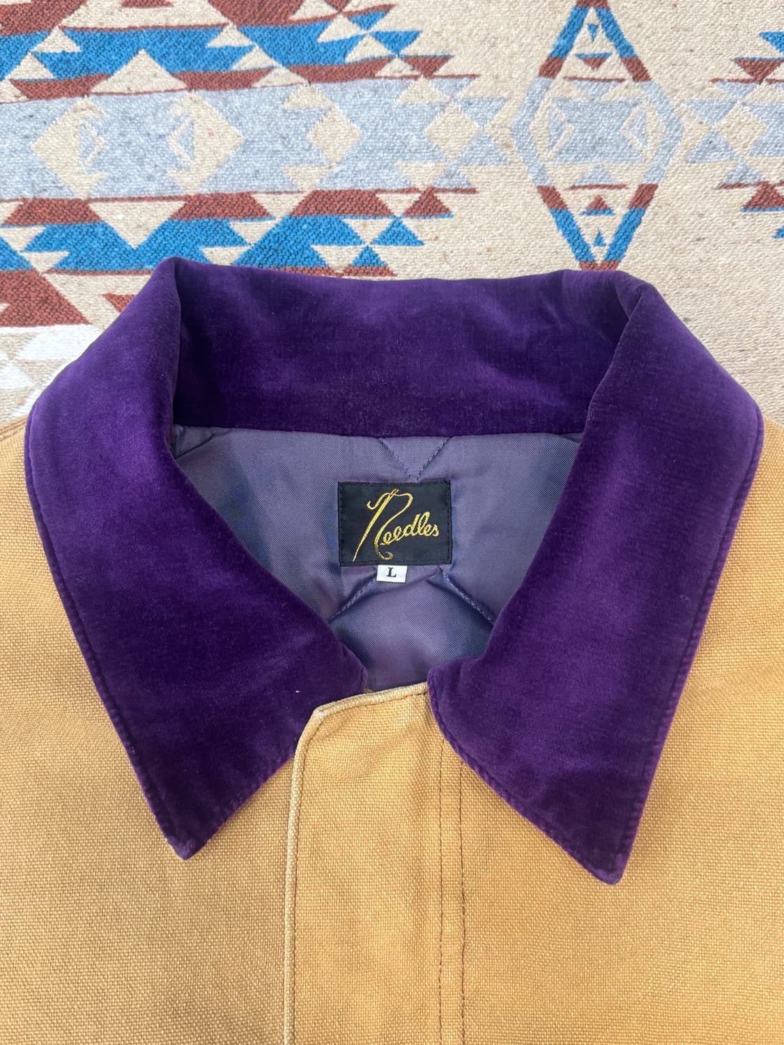 [L] 니들스 16oz 코튼 캔버스 럼버잭 코트 브라운 상품이미지3