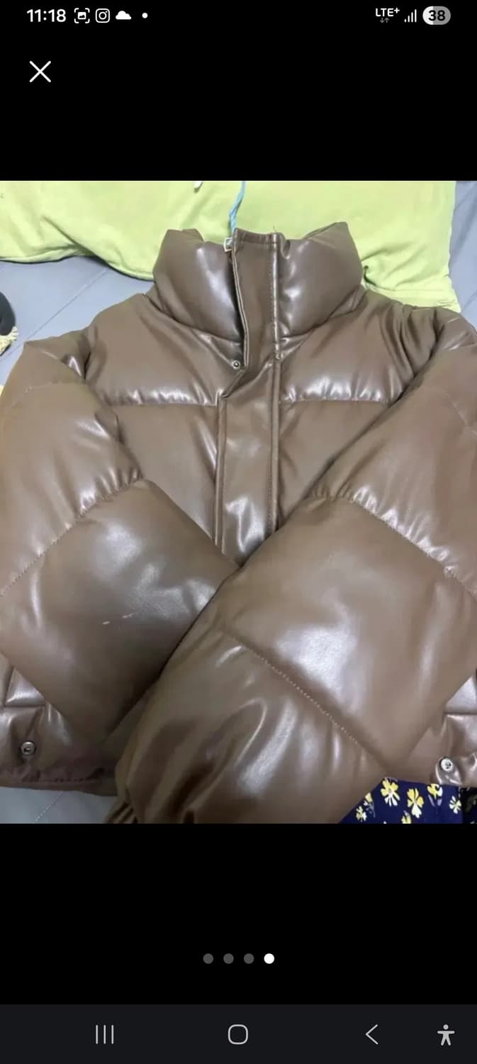 브라운레더패딩 Free 상품이미지4