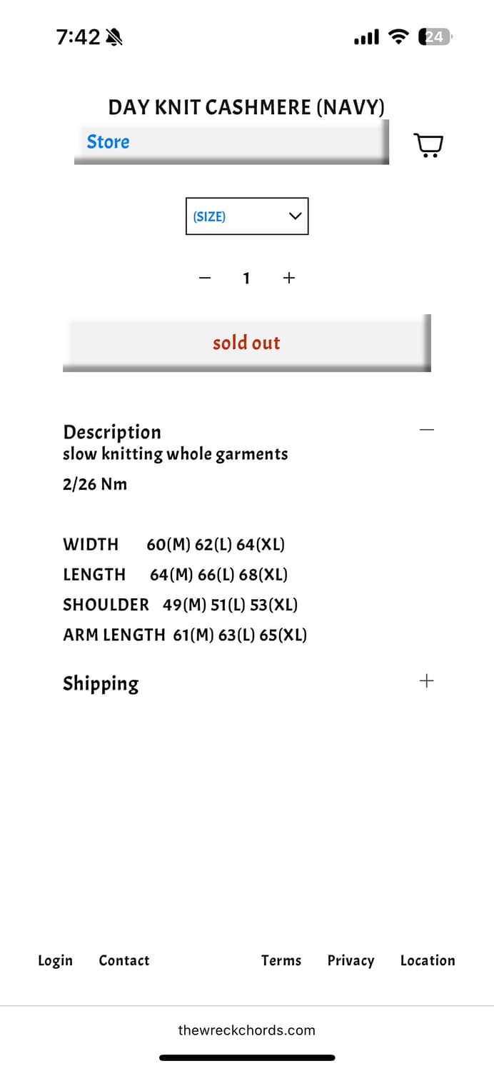 뤡코즈 캐시미어 니트 블랙 L 상품이미지2