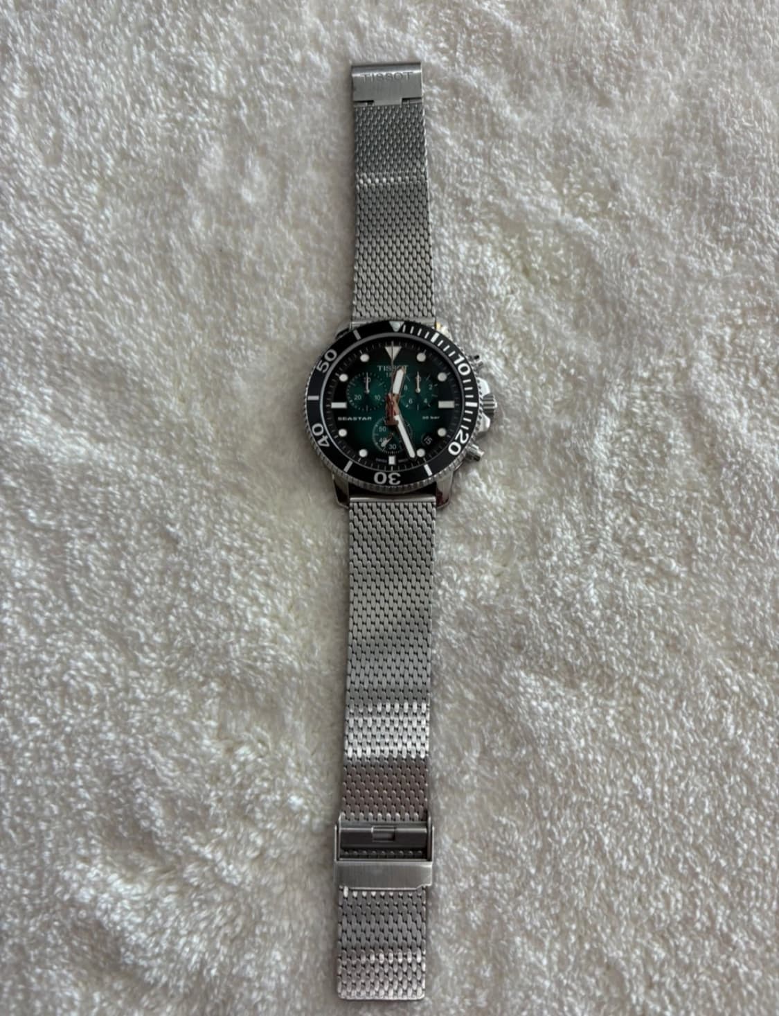 티쏘 씨스타 1000 크로노그래프 딥그린 메탈 상품이미지3