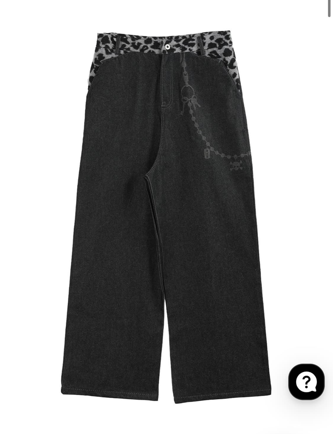 비엑세스 Panther Patchwork Black Baggy Deni  상품이미지1