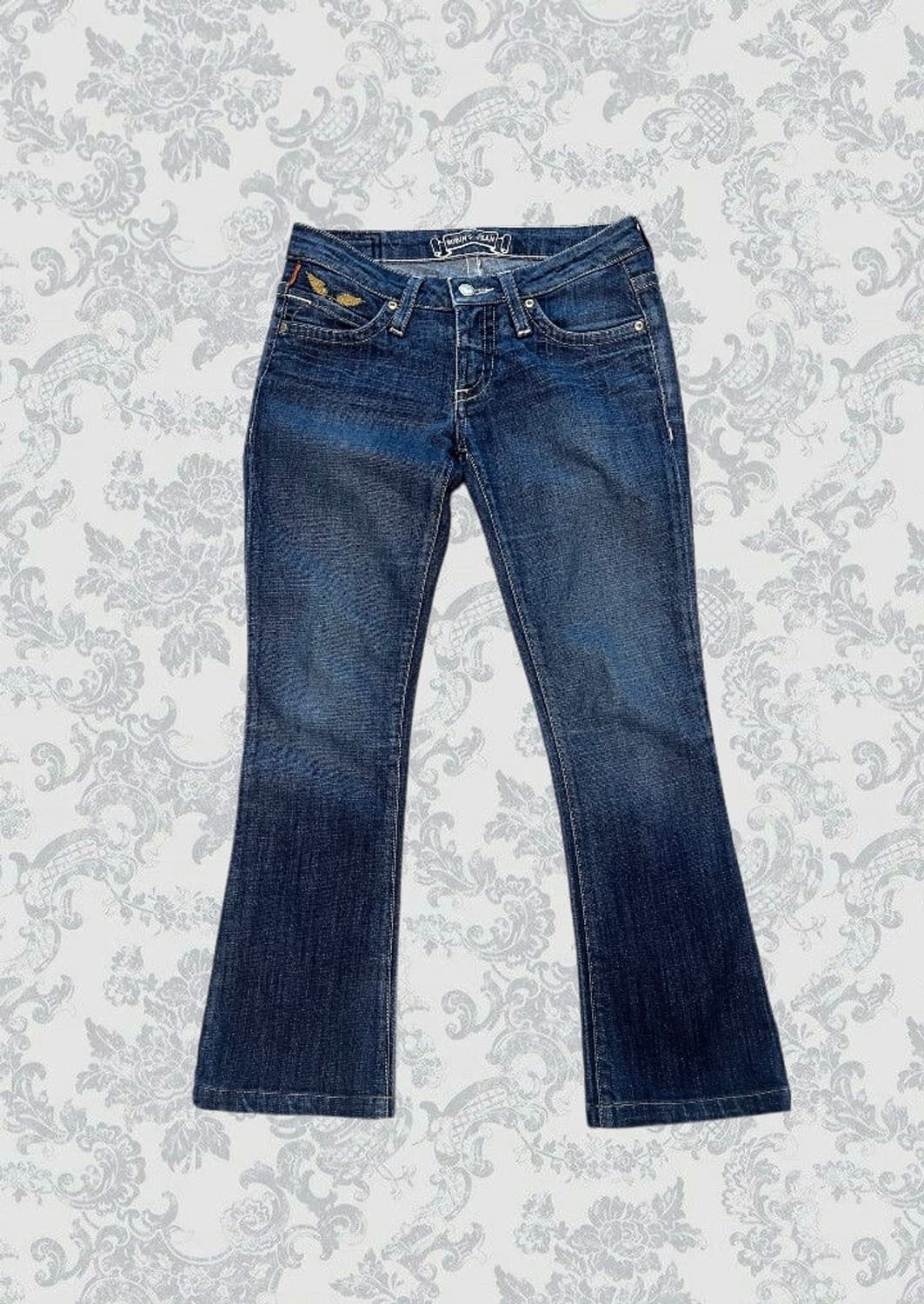 90s Robins jean 로빈스진 윙 디테일 날개 로우라이즈 부츠컷 상품이미지5