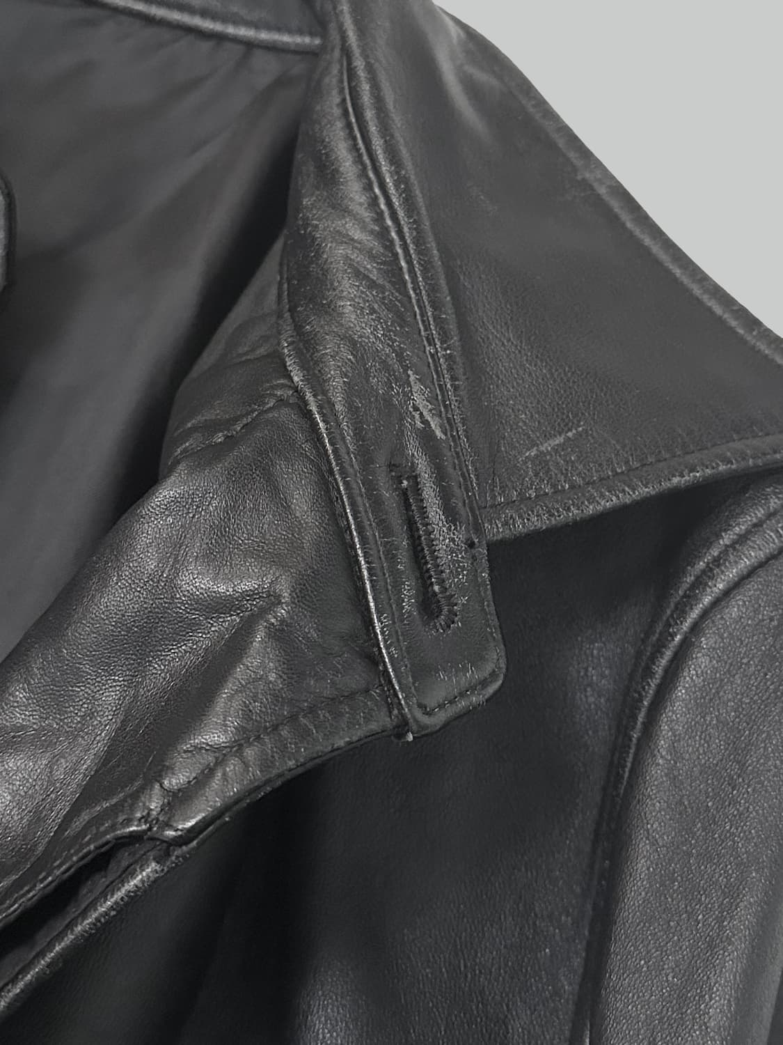 요지 야마모토 aar 홀스 레더 코트 상품이미지3