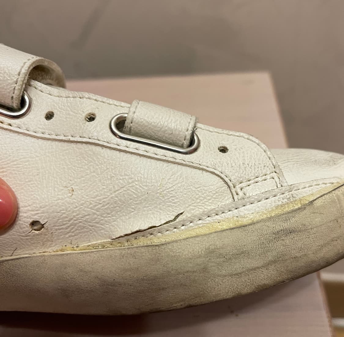 골든구스 올드스쿨에디션 벨크로 37(240) 사이즈 흰색 상품이미지5