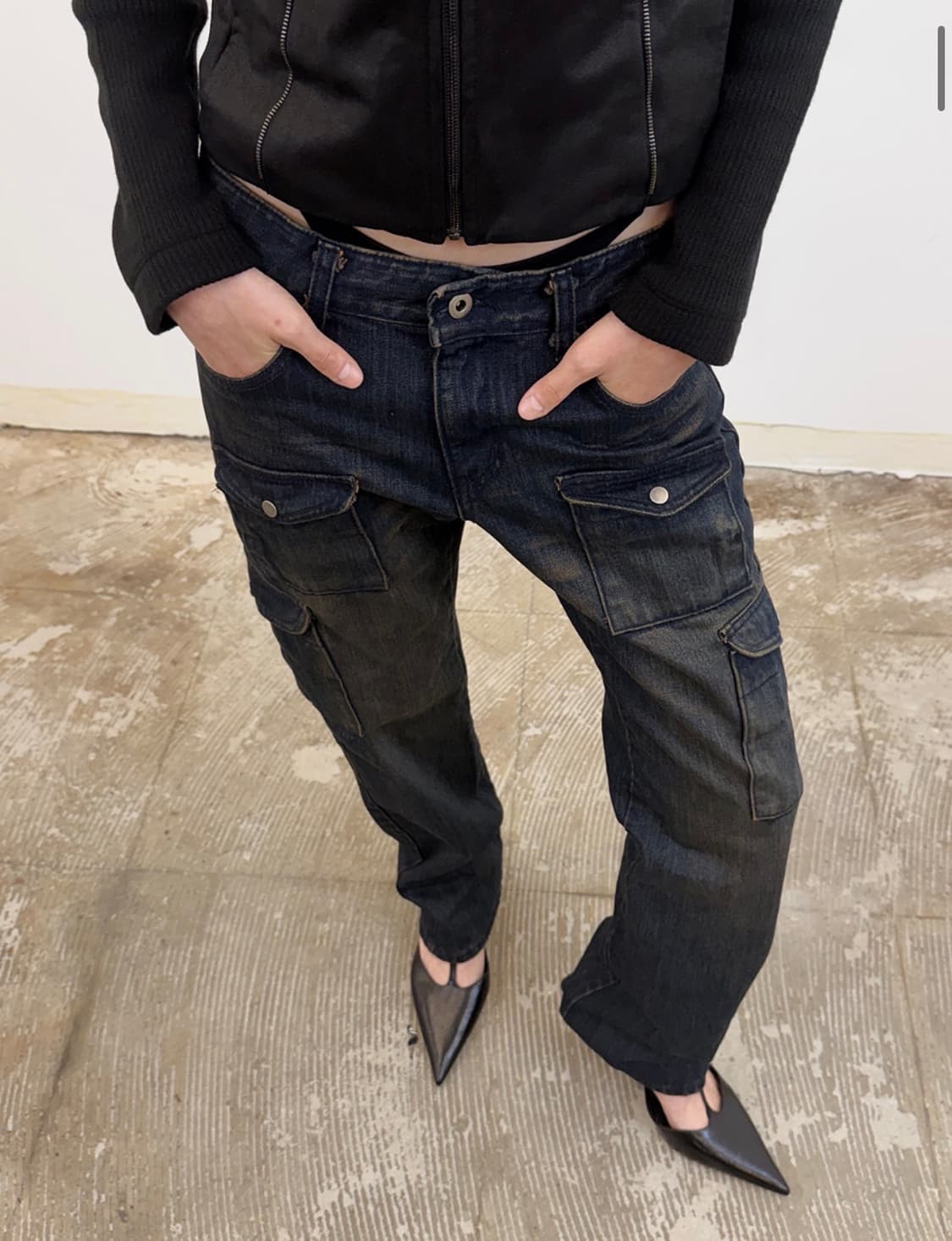 도그마 엑스 BUCKLE BACK SLIM CARGO WASHED DEN 상품이미지2